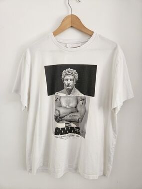 Neil Barrett Shirt Mens Medium Heavyweight Hercules Sculpted Warriors